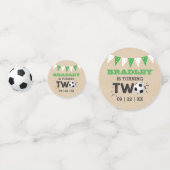 オールスターのサッカーボール2nd誕生日パーティー写真 コンフェッティ (正面)