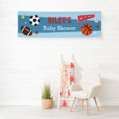 オールスターのスポーツがテーマのベビーシャワーの旗 横断幕 (インサイチュ)