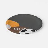 オールスターのスポーツのパーティー ペーパープレート (アングル)