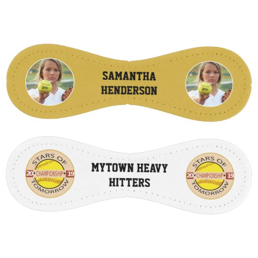 オールスターのプレイヤーとチームの写真とロゴソフトボール ソフトボール (パネル)