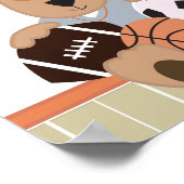 オールスターの子犬の赤ちゃんシャワーバナー ポスター (角)