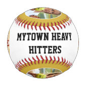 オールスターの選手とチームの写真とロゴ野球 野球ボール (裏面)