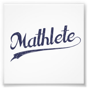 オールスターのMathleteの数学のアスリート フォトプリント