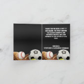 オールスターはレンガ壁が付いている球を遊ばします サンキューカード (内部)