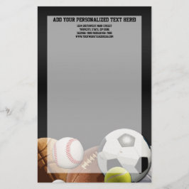 オールスターはレンガ壁が付いている球を遊ばします 便箋