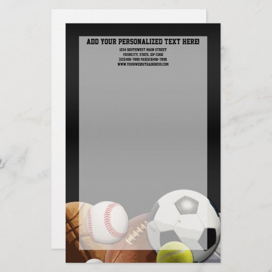 オールスターはレンガ壁が付いている球を遊ばします 便箋 (正面/裏面)