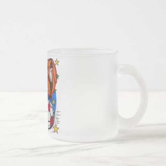 オールスターは第1誕生日のTシャツおよびギフトを遊ばします フロストグラスマグカップ (右)