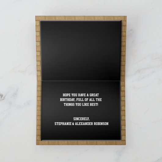 オールスターは誕生日のカスタムな挨拶状を遊ばします カード (内部)