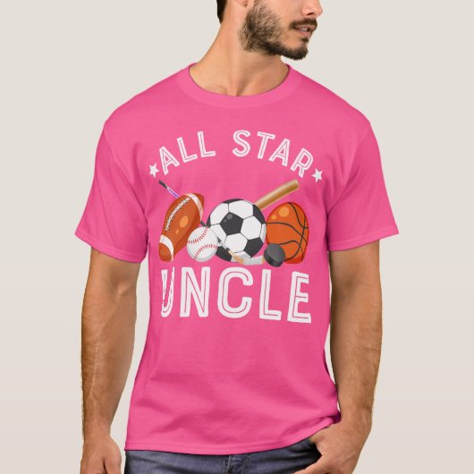 オールスターアンクルザバスケ誕生日のボーイバスケットボールSocc Tシャツ (正面)