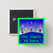 オールスターカスタムなボタンPin 缶バッジ (正面&裏面)