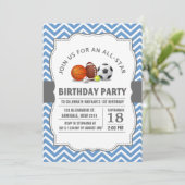 オールスターカスタムスポーツの誕生日パーティー 招待状 (スタンド正面)