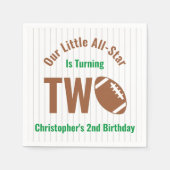 オールスターサッカーの2回目の誕生日 スタンダードカクテルナプキン (正面)