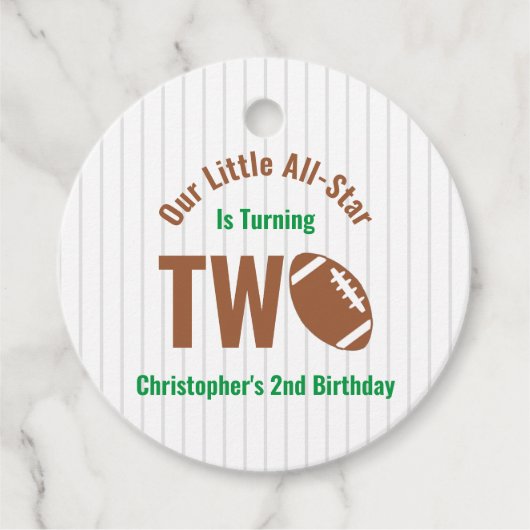 オールスターサッカーの2回目の誕生日 フェイバータグ (正面)