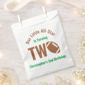 オールスターサッカーの2回目の誕生日 フェイバーバッグ (クリップ留めされた状態)