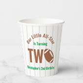 オールスターサッカーの2回目の誕生日 紙コップ (正面)