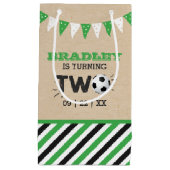 オールスターサッカーボール2nd誕生日パーティー スモールペーパーバッグ (正面)