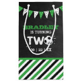 オールスターサッカーボール2nd誕生日パーティー スモールペーパーバッグ (裏面)