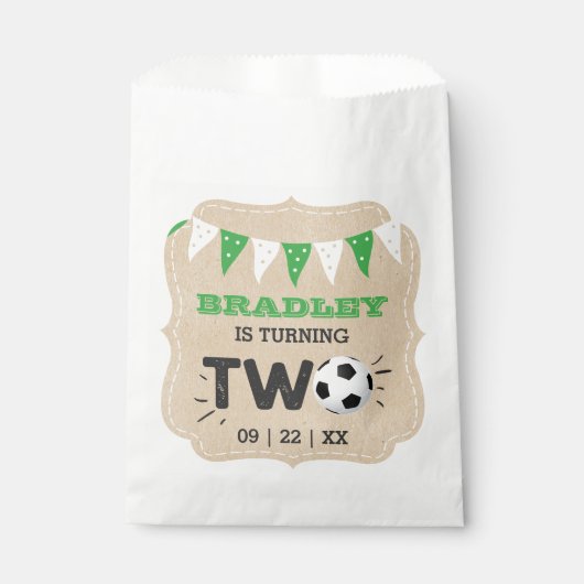 オールスターサッカーボール2nd誕生日パーティー フェイバーバッグ (正面)