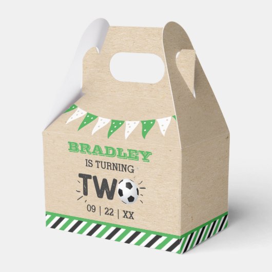 オールスターサッカーボール2nd誕生日パーティー フェイバーボックス (正面サイド)