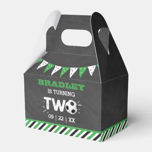 オールスターサッカーボール2nd誕生日パーティー フェイバーボックス (正面サイド)