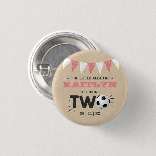 オールスターサッカーボール2nd誕生日パーティー 缶バッジ (正面&裏面)