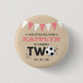 オールスターサッカーボール2nd誕生日パーティー 缶バッジ (正面)