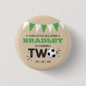 オールスターサッカーボール2nd誕生日パーティー 缶バッジ (正面)