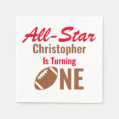 オールスターサッカー1回目の誕生日 スタンダードカクテルナプキン (正面)