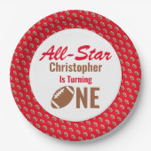 オールスターサッカー1回目の誕生日 ペーパープレート (正面)
