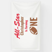 オールスターサッカー1回目の誕生日 横断幕 (縦)