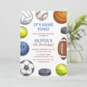オールスタースポーツゲームタイムバースデーパーティー 招待状 (スタンド正面)