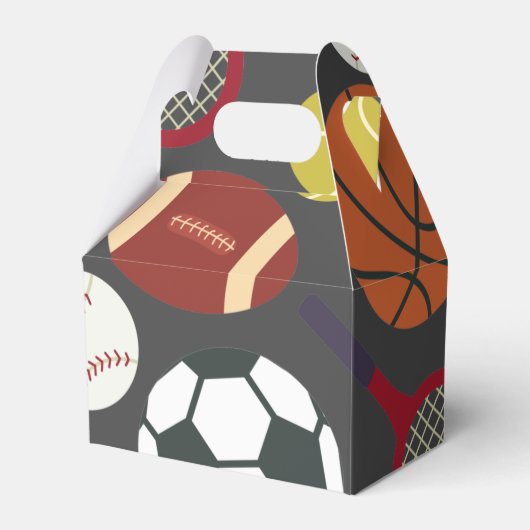 オールスタースポーツファースト誕生日トリートボックス フェイバーボックス (正面サイド)