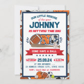 オールスタースポーツファースト誕生日招待状 招待状 (正面)