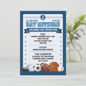 オールスタースポーツブルートレーディングカードバルミツワー 招待状 (スタンド正面)