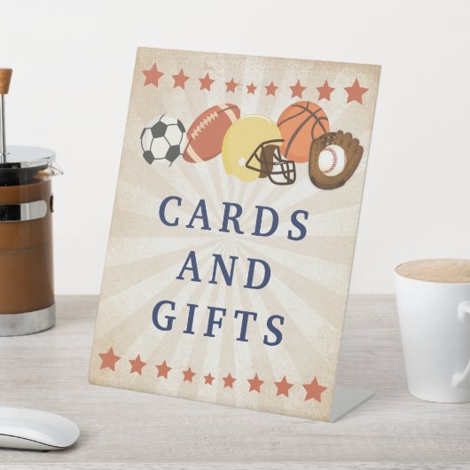 オールスタースポーツベビーシャワーデコール 台座サイン (インサイチュ)