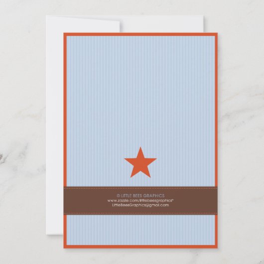 オールスタースポーツベビーシャワー招待状 招待状 (裏面)