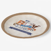 オールスタースポーツボーイ赤ちゃんシャワー ペーパープレート (アングル)