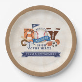 オールスタースポーツボーイ赤ちゃんシャワー ペーパープレート (正面)