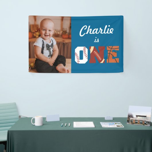 オールスタースポーツ第1誕生日フォトバナー 横断幕 (トレードショー)