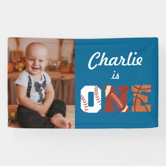 オールスタースポーツ第1誕生日フォトバナー 横断幕 (横)