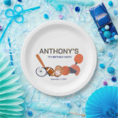 オールスタースポーツ誕生日プレート ペーパープレート (パーティー)