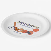 オールスタースポーツ誕生日プレート ペーパープレート (アングル)