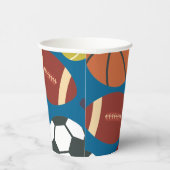 オールスタースポーツ誕生日紙カップ 紙コップ (右)