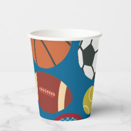 オールスタースポーツ誕生日紙カップ 紙コップ