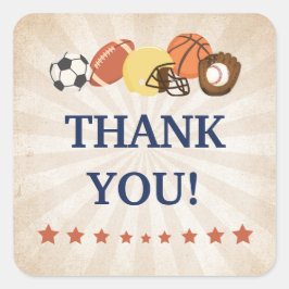 オールスタースポーツ赤ちゃんシャワー特典 スクエアシール