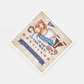 オールスタースポーツ赤ちゃんシャワー スタンダードランチョンナプキン (角)