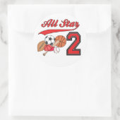 オールスタースポーツ2回目の誕生日 ラウンドシール (バッグ)