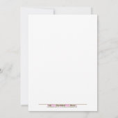 オールスターズスポーツベビーシャワー招待状5 x 7 招待状 (裏面)