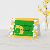 オールスターハッピーバースデー カード (黄色い花)