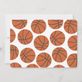 オールスターバスケットボールファースト誕生日招待状 招待状 (裏面)